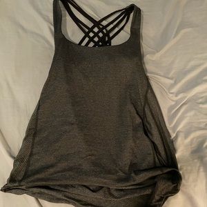Lululemon gray tank with built in bra